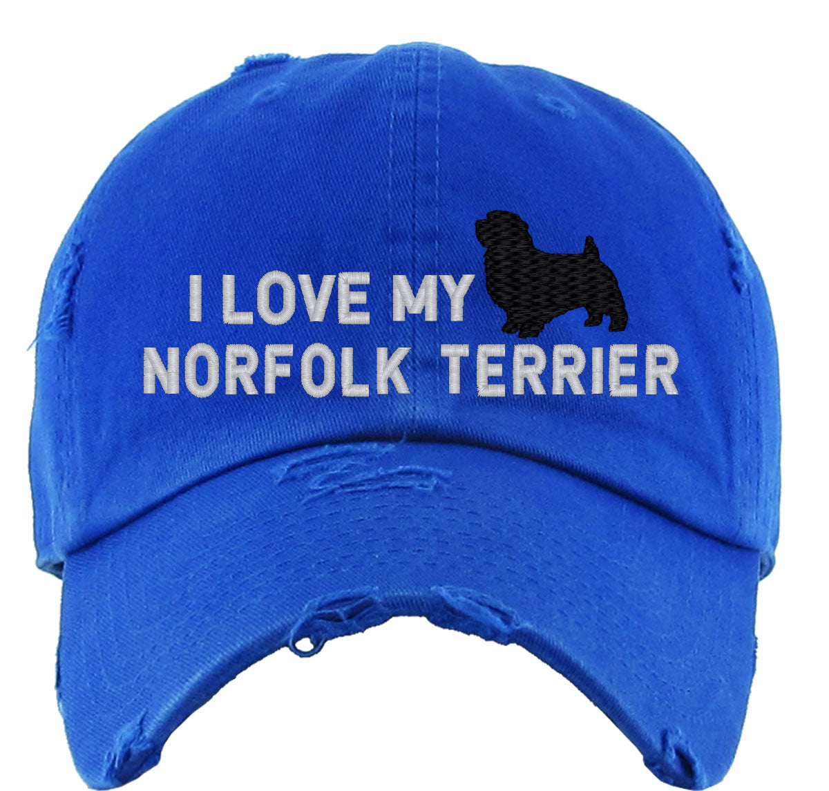 I Love My Norfolk Terrier Dog Vintage Baseball Cap
