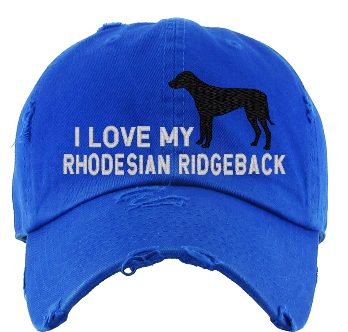 I Love My Rhodesian Ridgeback Dog Vintage Baseball Cap