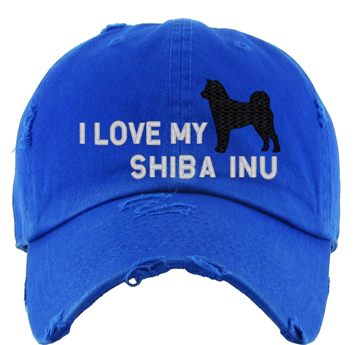 I Love My Shiba Inu Dog Vintage Baseball Cap