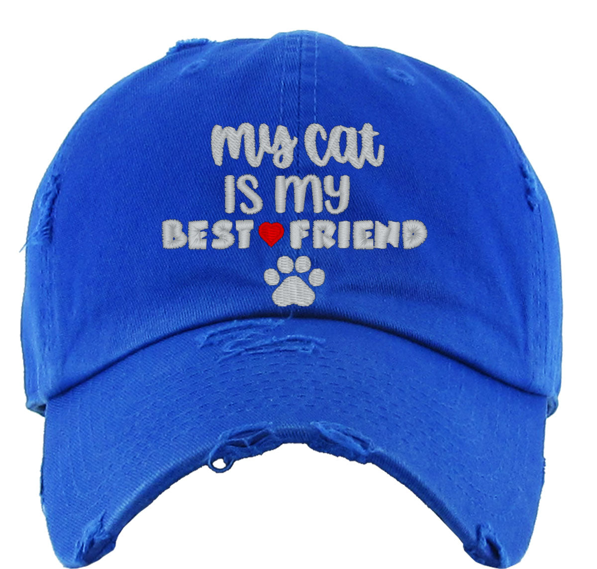 My Cat Is My Best Friend Vintage Baseball Cap