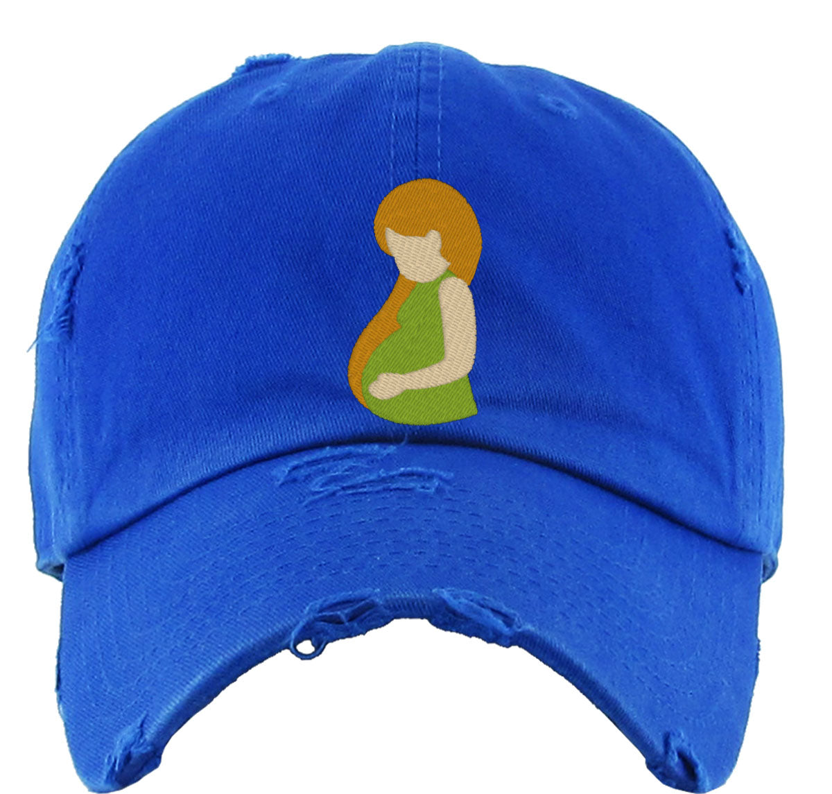 Pregnant Woman Mother's Day Vintage Baseball Cap