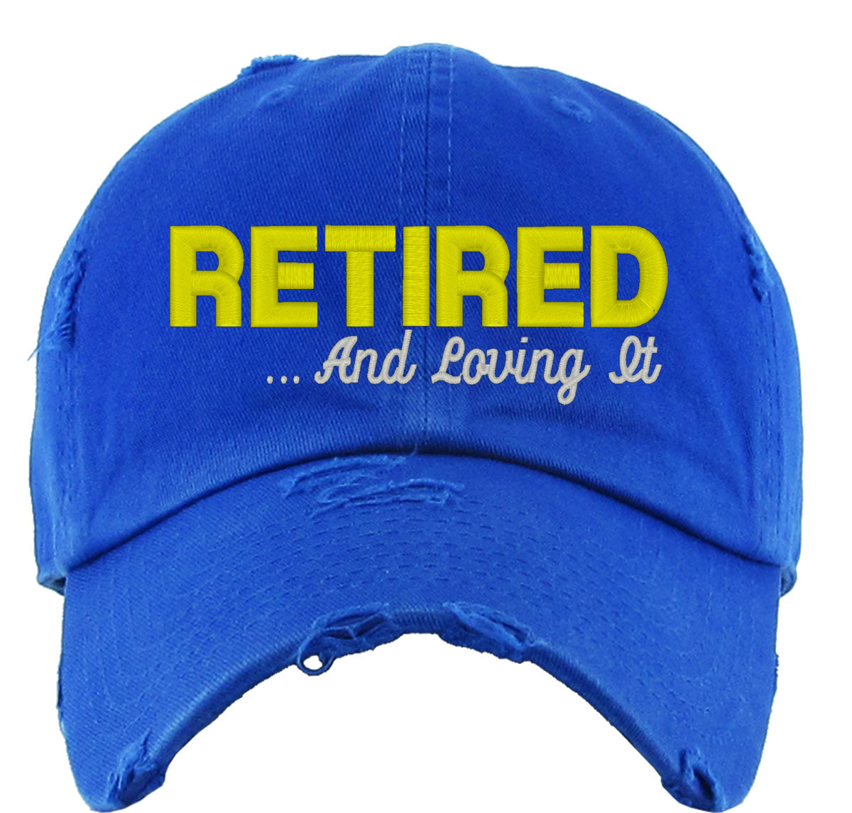 Retired And Loving It Vintage Baseball Cap