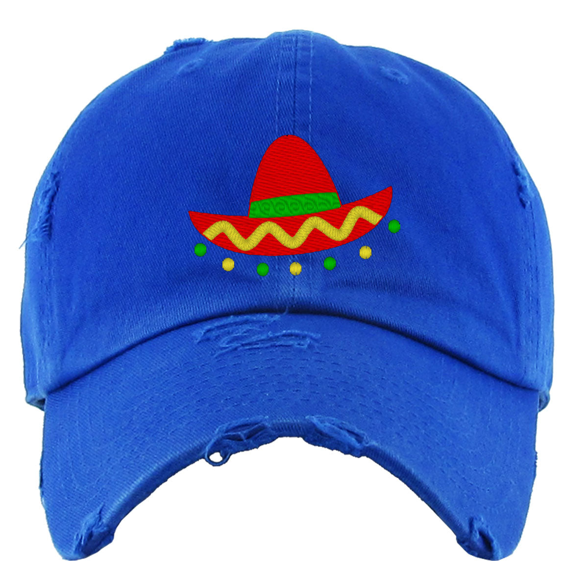 Mexico Symbols Mexican Hat Sombrero Vintage Baseball Cap