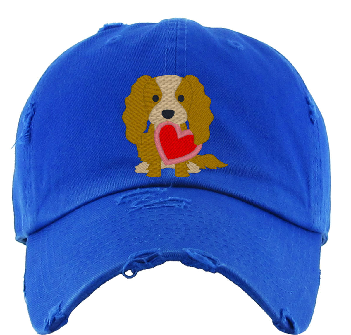 Spaniel Puppy Dog Love Vintage Baseball Cap