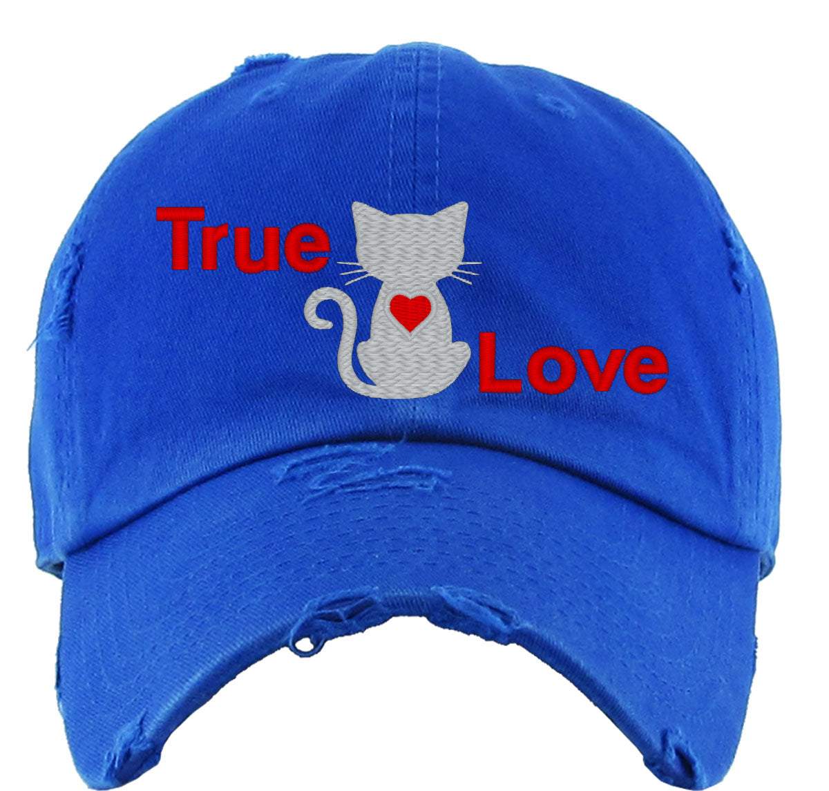 True Love Cat Vintage Baseball Cap