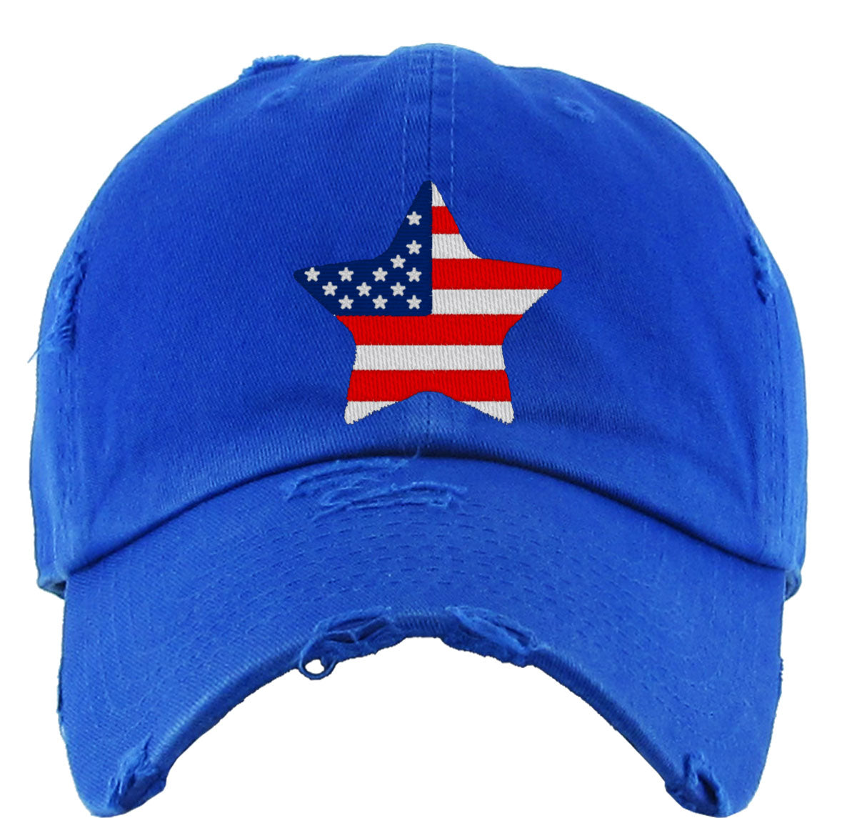 USA Flag Star Independence Day Patriotic Vintage Baseball Cap