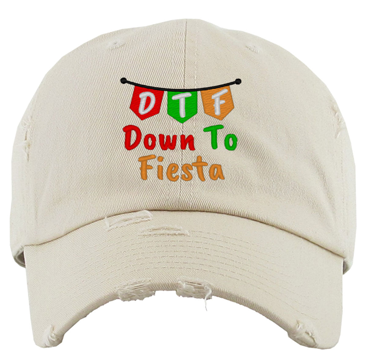 Mexico Symbols DTF Down To Fiesta Vintage Baseball Cap