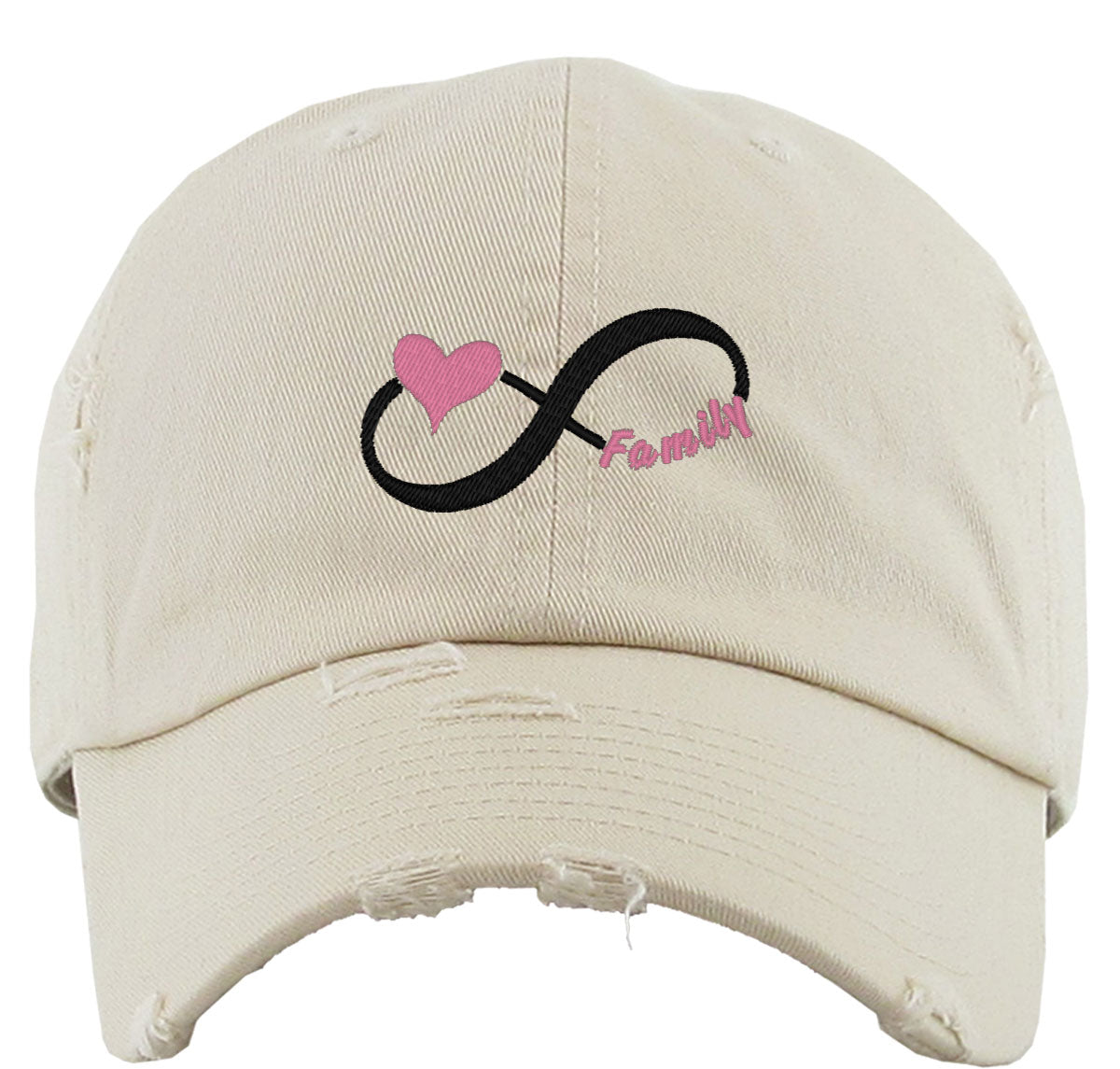 Family Infinity Symbol Vintage Baseball Cap