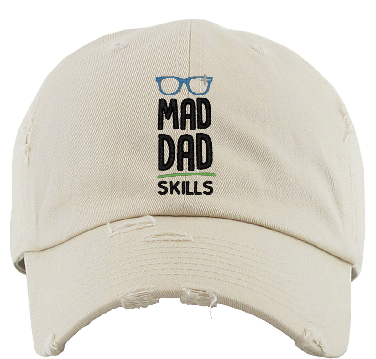 Mad Dad Skills Father's Day Vintage Baseball Cap