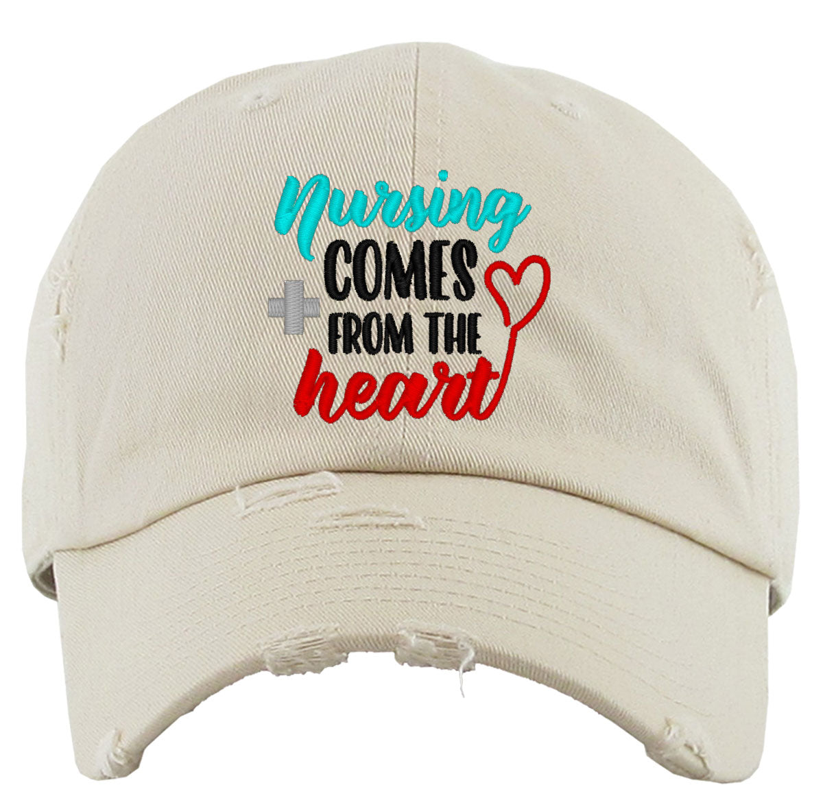 Nursing Comes From The Heart Vintage Baseball Cap