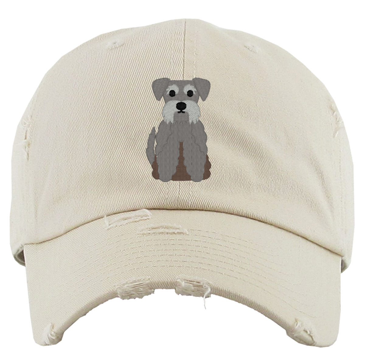 Schnauzer Dog Vintage Baseball Cap