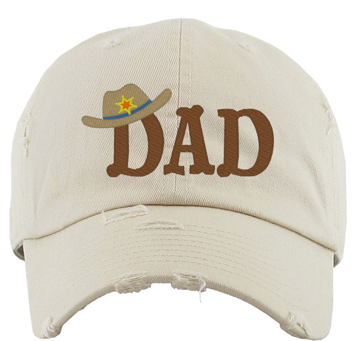 Sheriff Dad Father's Day Vintage Baseball Cap