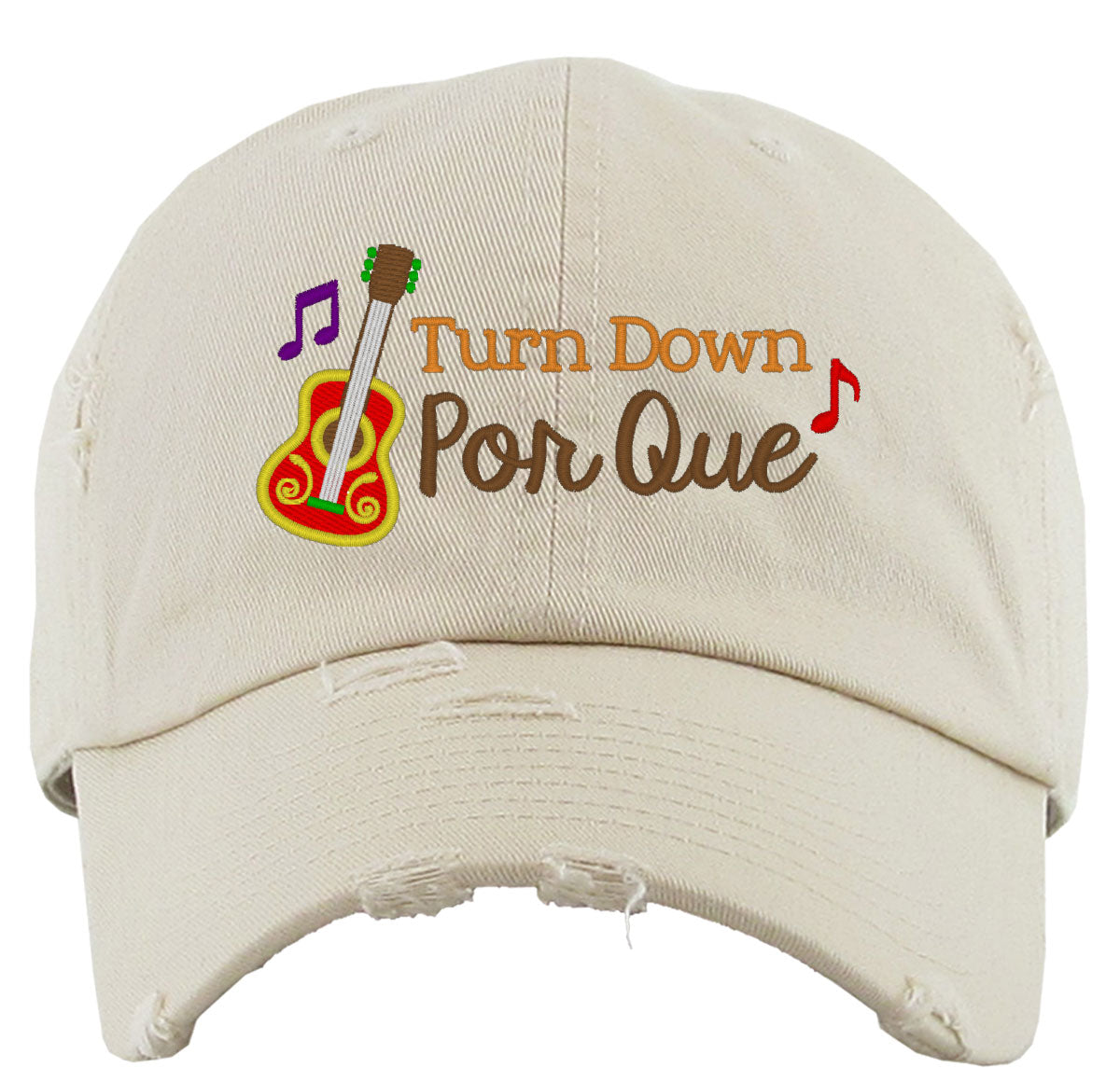 Mexico Symbols Turn Down Por Que Vintage Baseball Cap