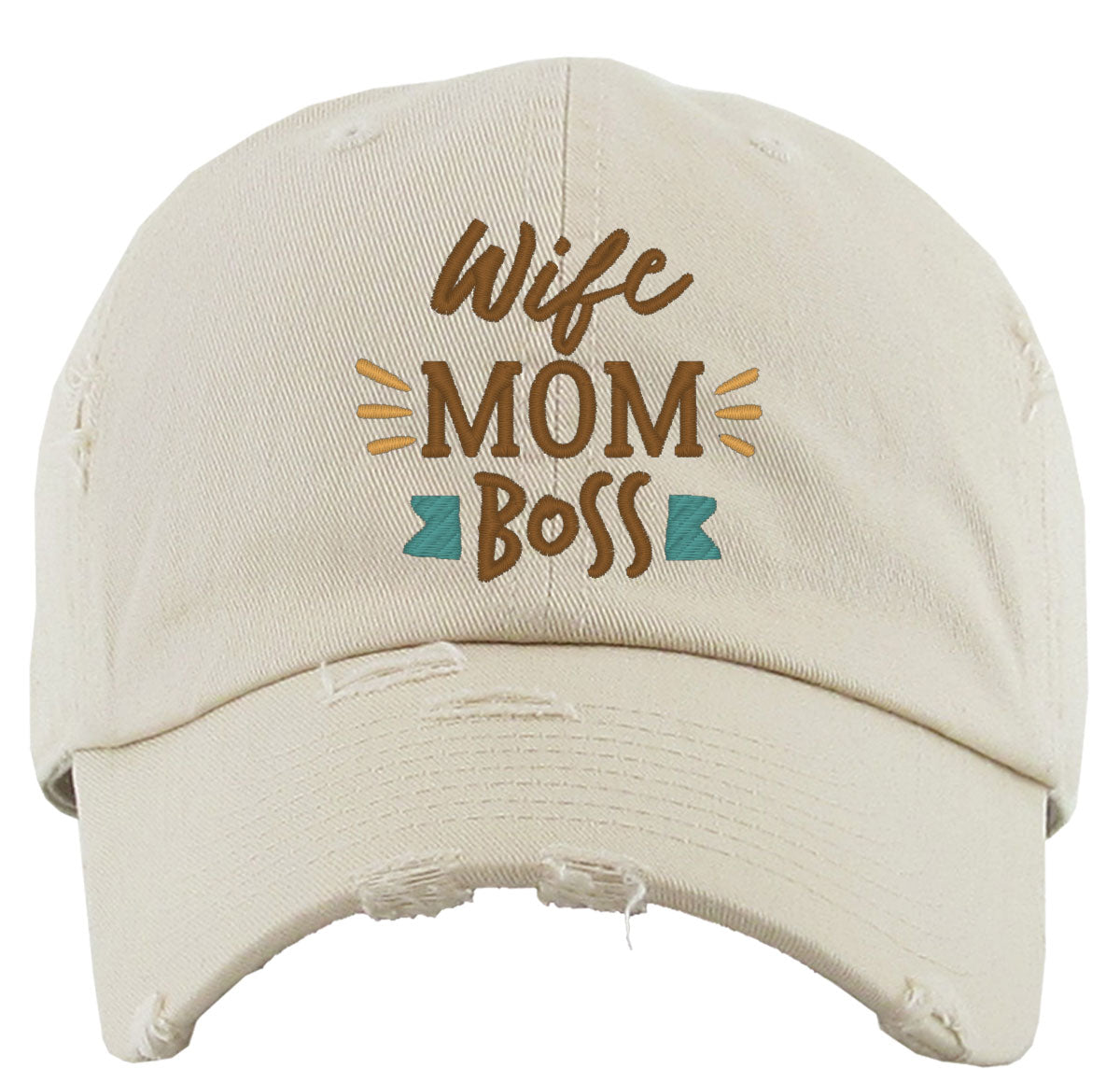 Wife Mom Boss Mother's Day Vintage Baseball Cap