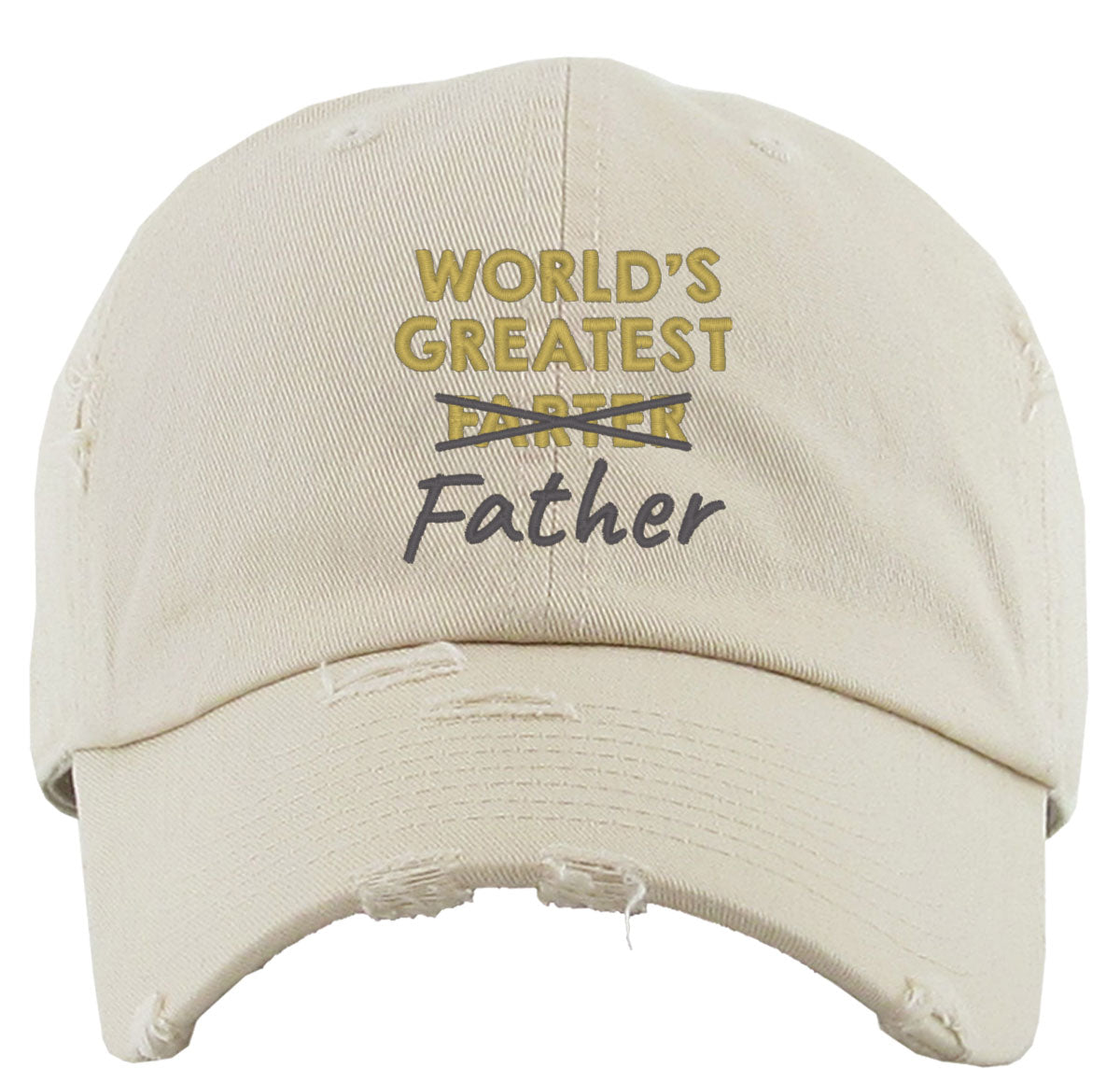 World's Greatest Farter Father Funny Father's Day  Vintage Baseball Cap