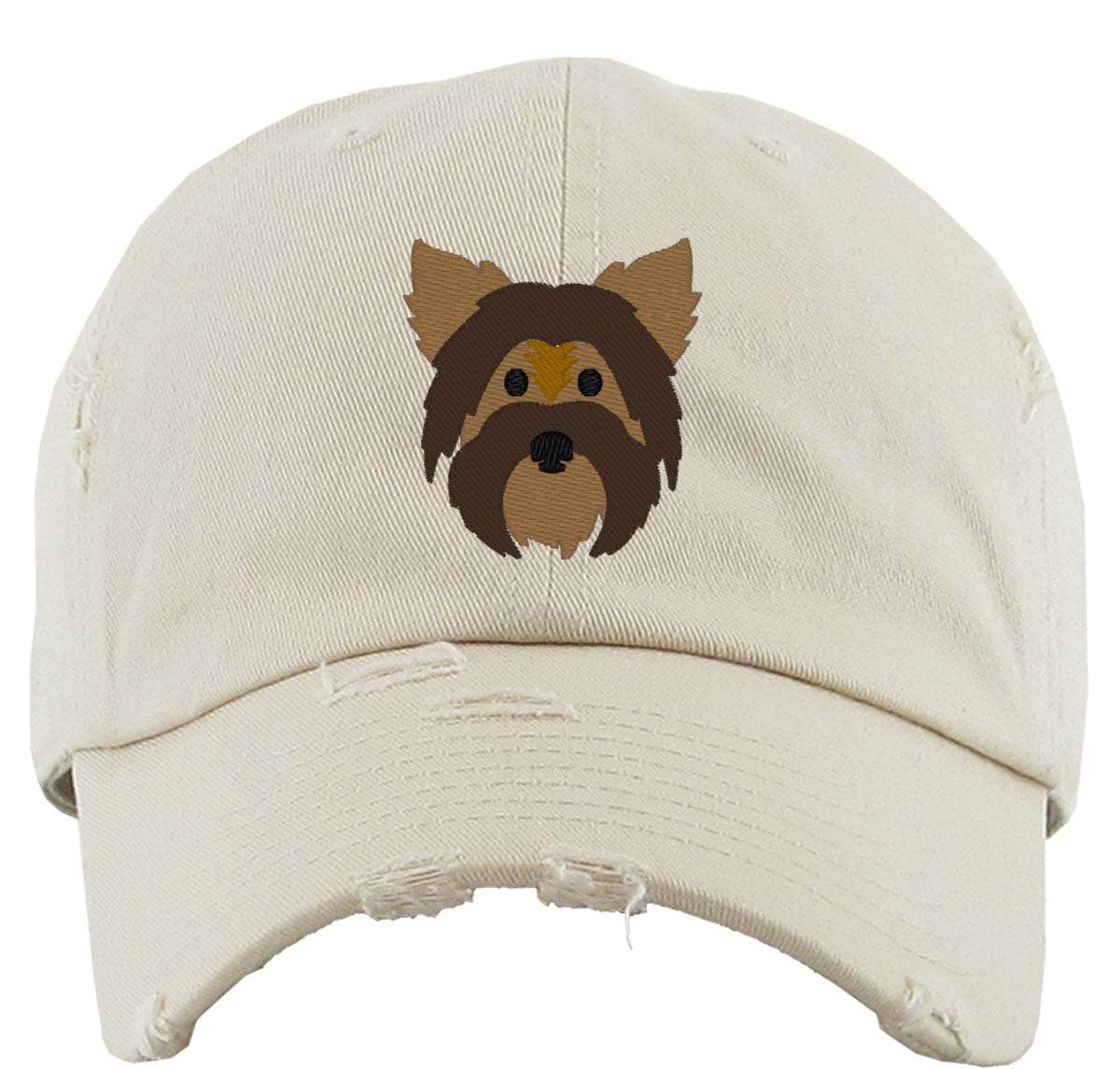 Yorkshire Dog Face Vintage Baseball Cap