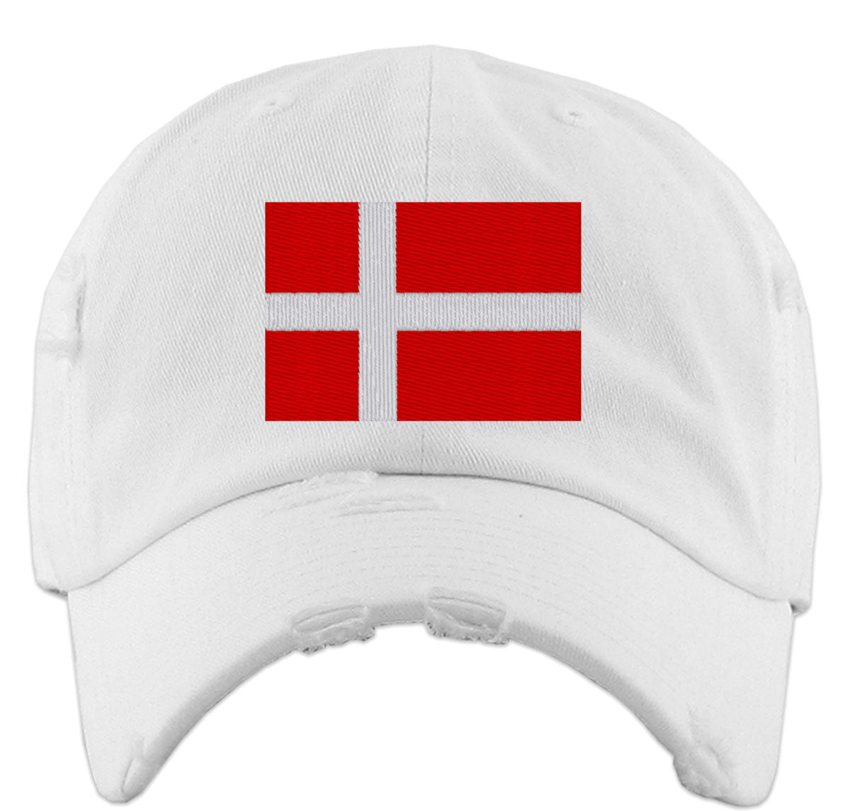 Denmark Flag Vintage Baseball Cap