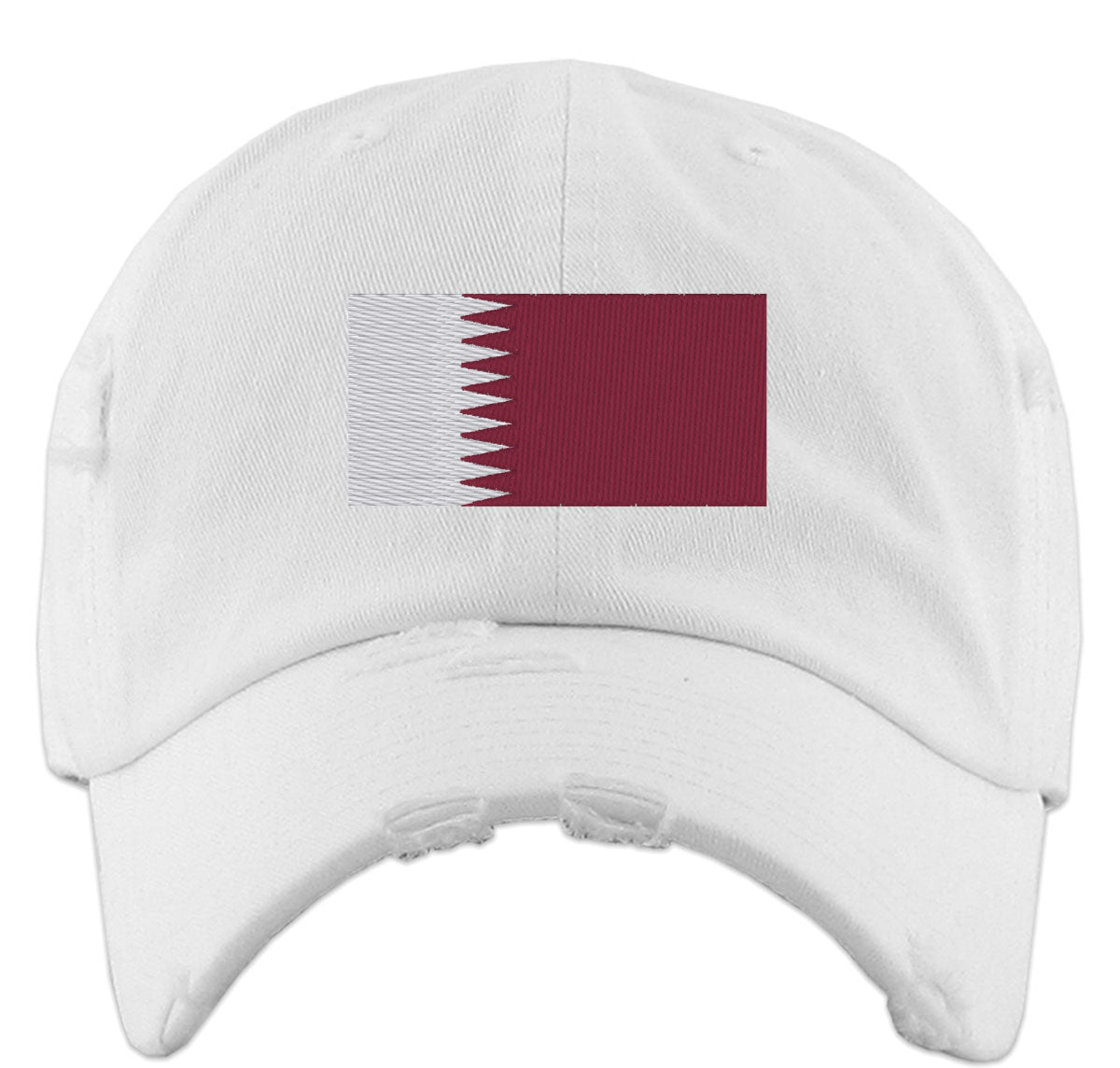 Qatar Flag Vintage Baseball Cap