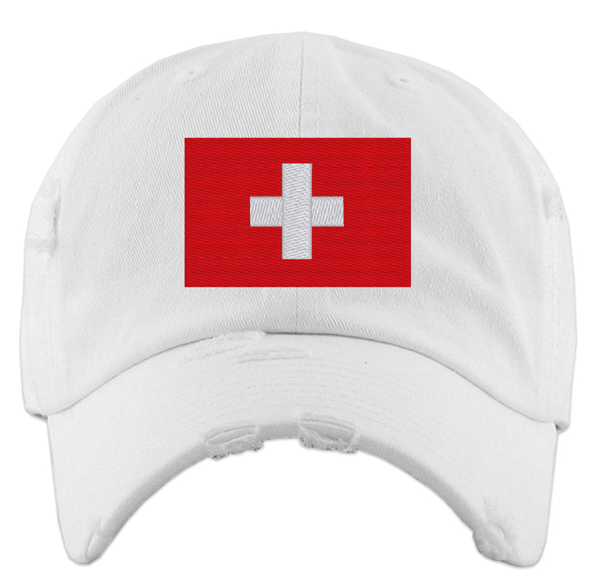 Switzerland Flag Vintage Baseball Cap