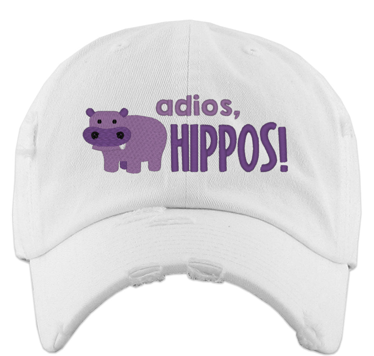 Adios Hippos Vintage Baseball Cap