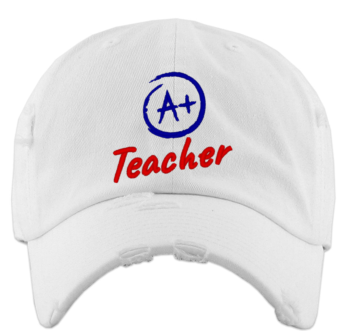 A+ Teacher Vintage Baseball Cap