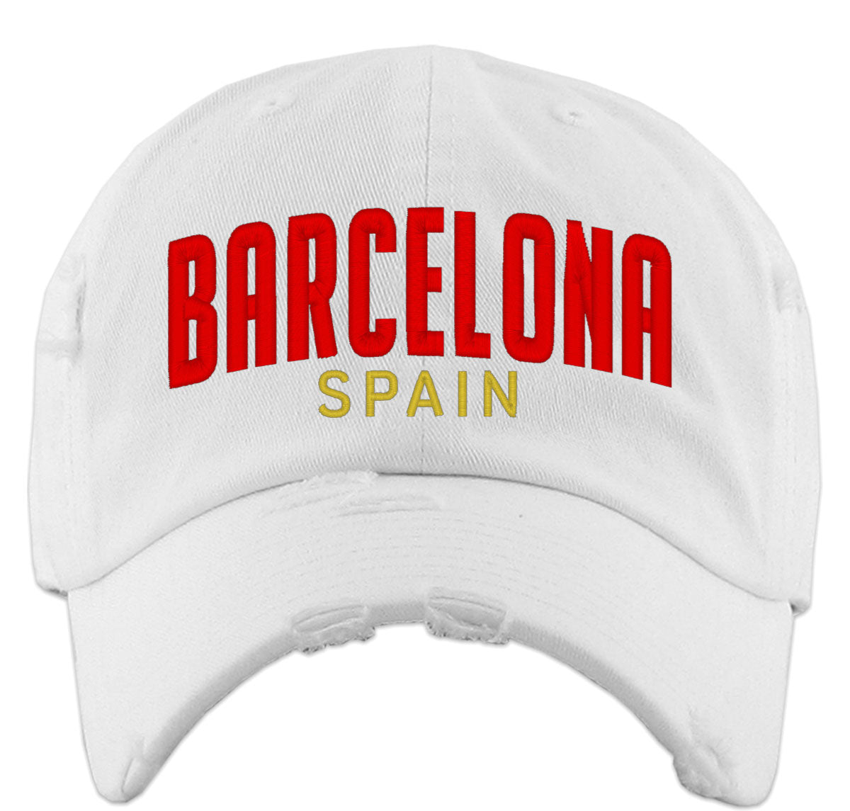 Barcelona Spain Vintage Baseball Cap
