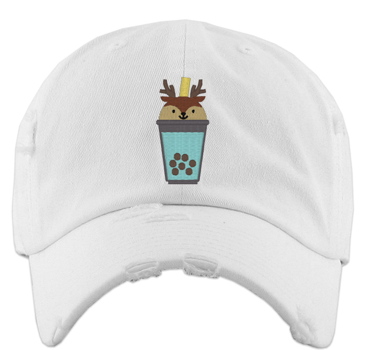Cute Bobatea Deer Vintage Baseball Cap