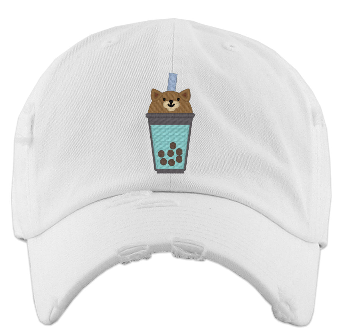 Cute Bobatea Dog Vintage Baseball Cap