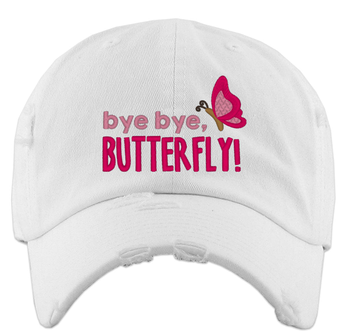 Bye Bye Butterfly Vintage Baseball Cap