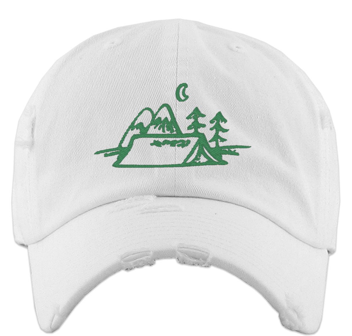 Camping Theme Vintage Baseball Cap