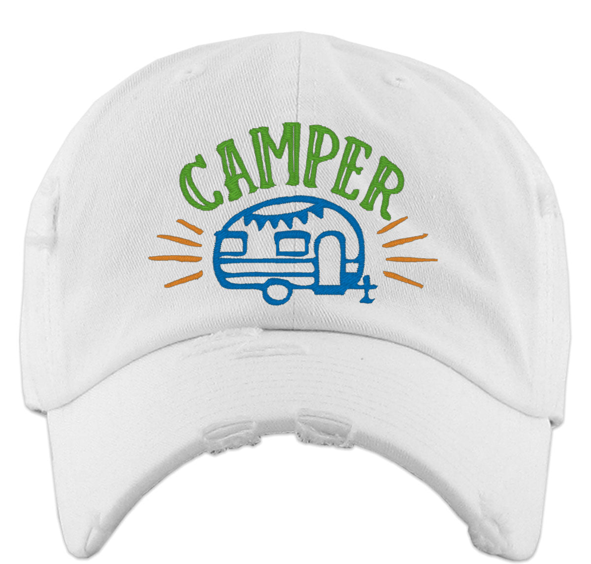 Camper Camping Caravan Vintage Baseball Cap