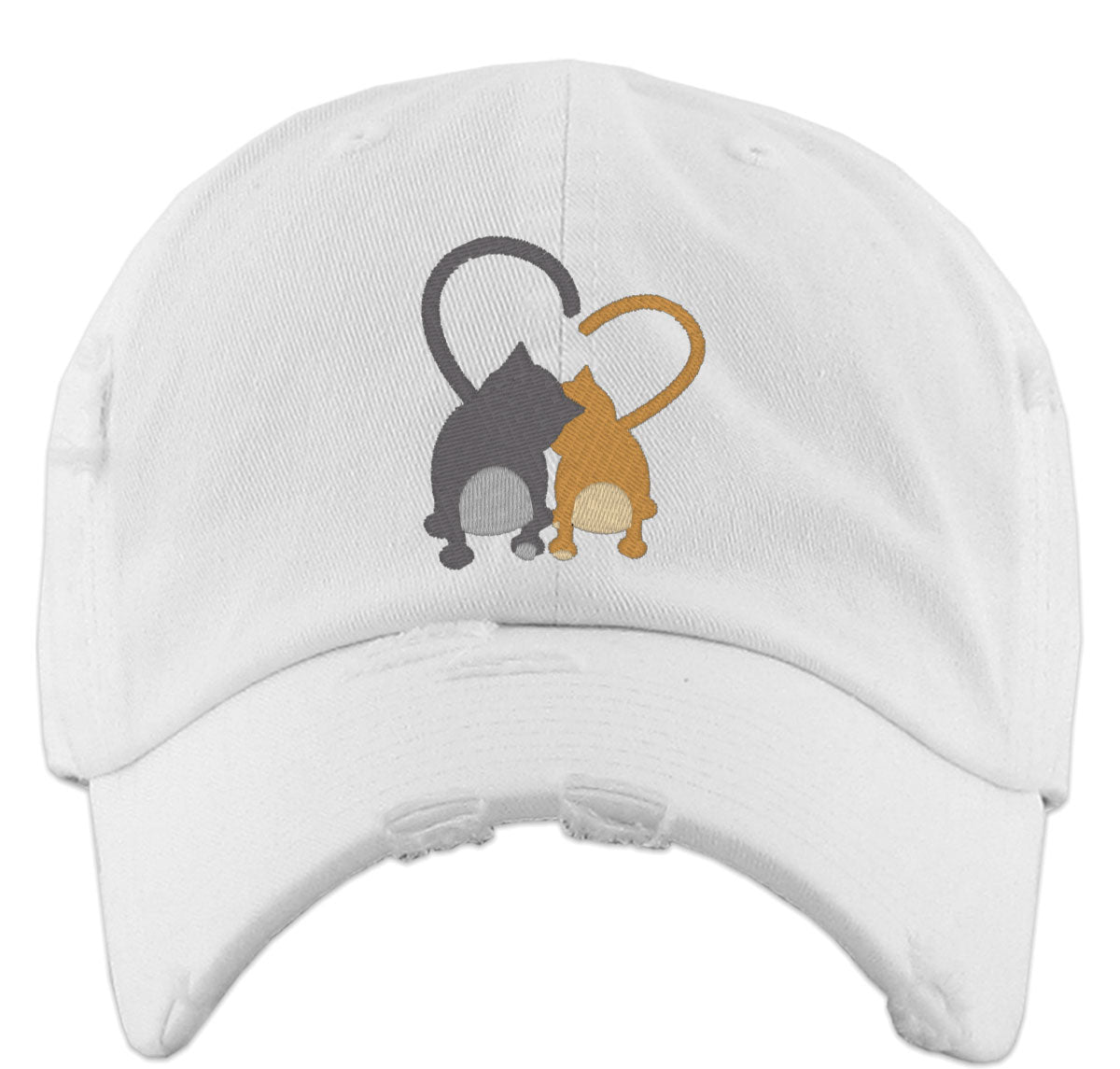 Cat Hearts Vintage Baseball Cap