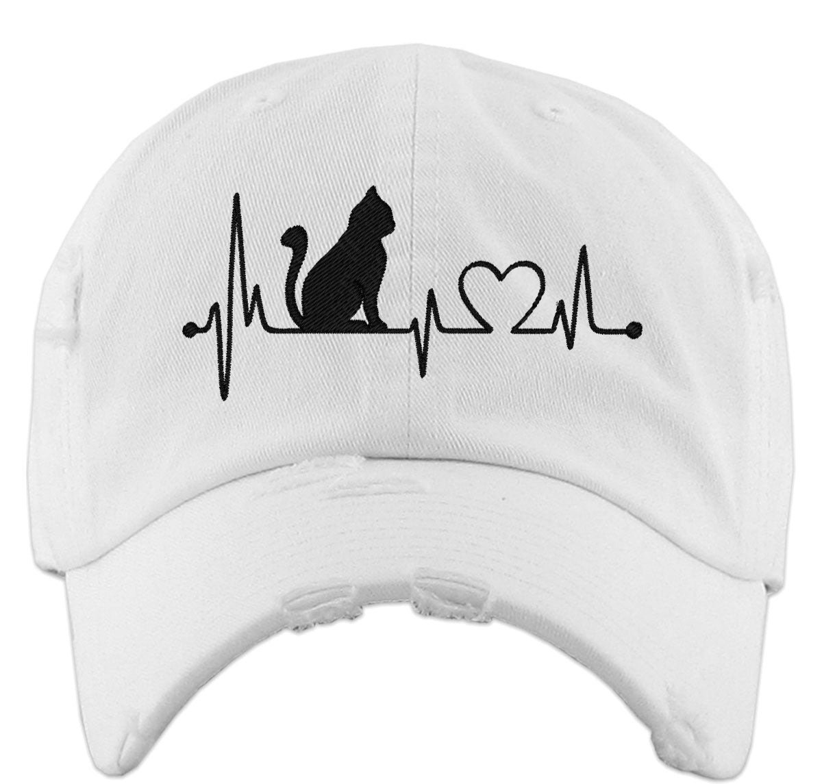 Cat Love Lifeline Vintage Baseball Cap