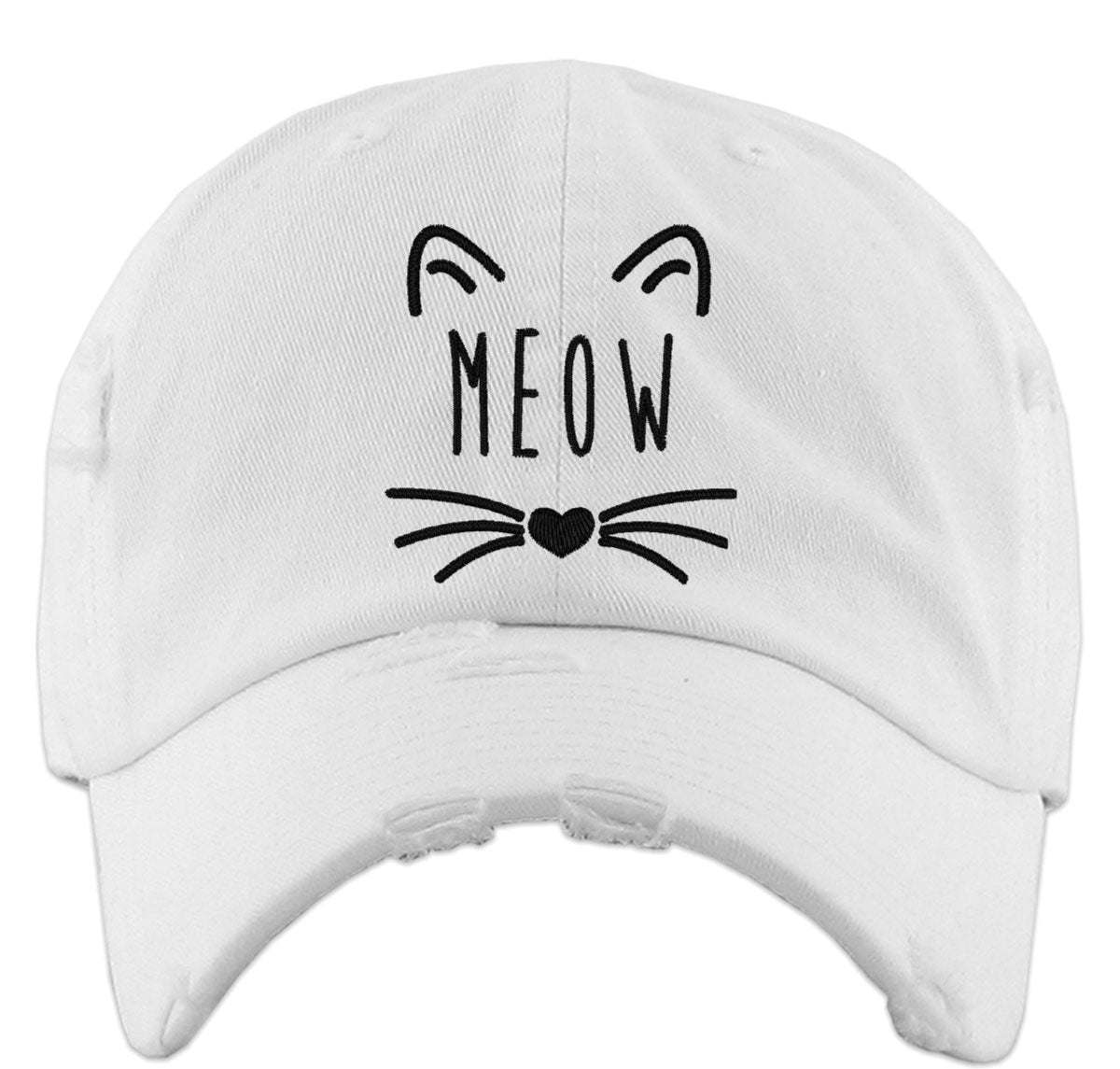 Cat Meow Vintage Baseball Cap
