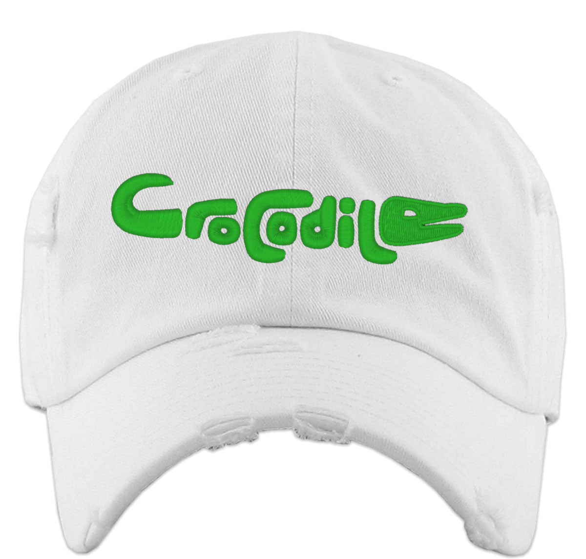 Crocodile Typography Vintage Baseball Cap