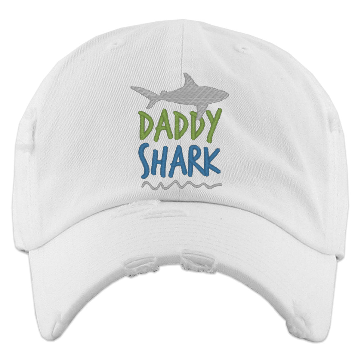 Daddy Shark Father's Day Vintage Baseball Cap