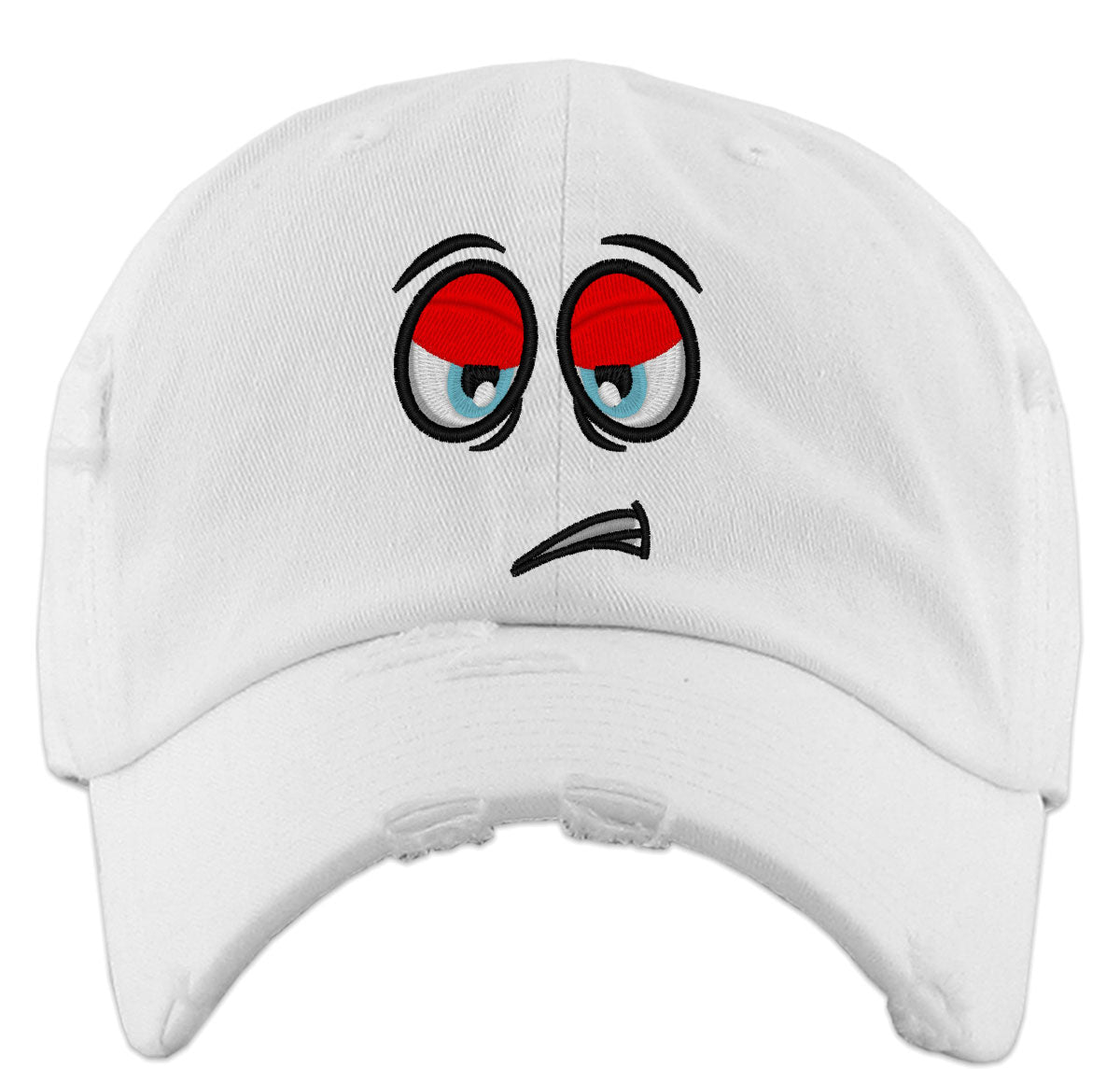 Emoji Bored Face Vintage Baseball Cap