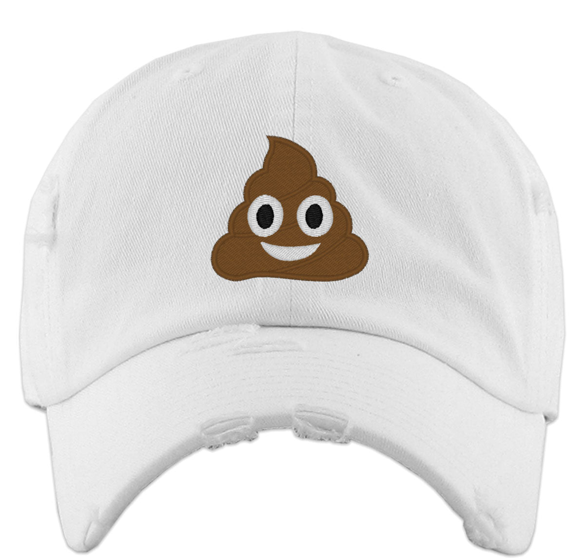 Funny Emoji Poop Vintage Baseball Cap