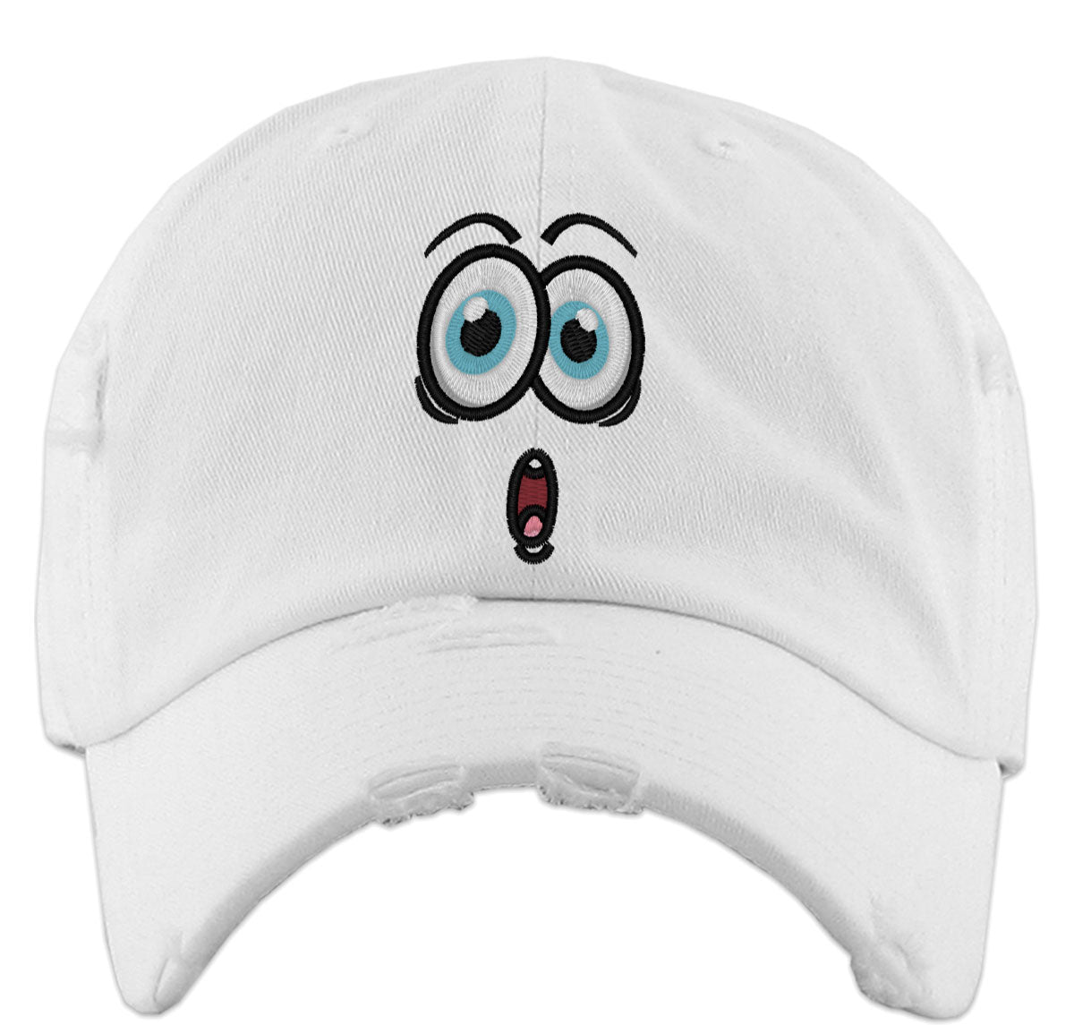 Emoji Surprised Face Vintage Baseball Cap