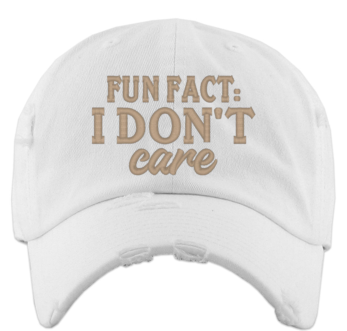 Fun Fact I Don't Care Vintage Baseball Cap