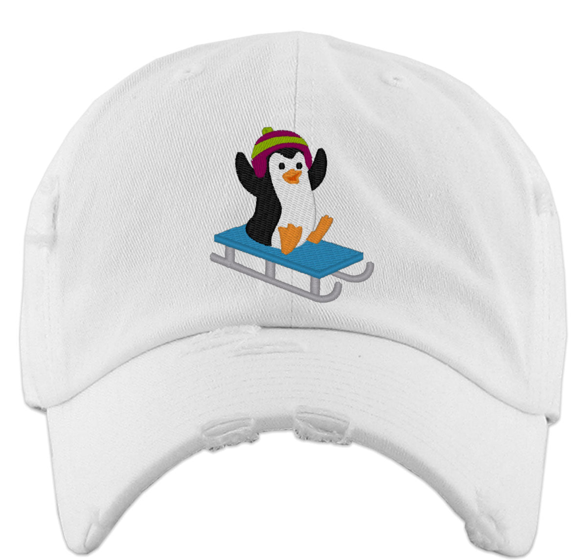 Fun Penguin Vintage Baseball Cap