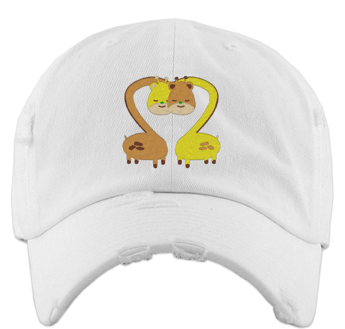 Giraffe Hearts Vintage Baseball Cap