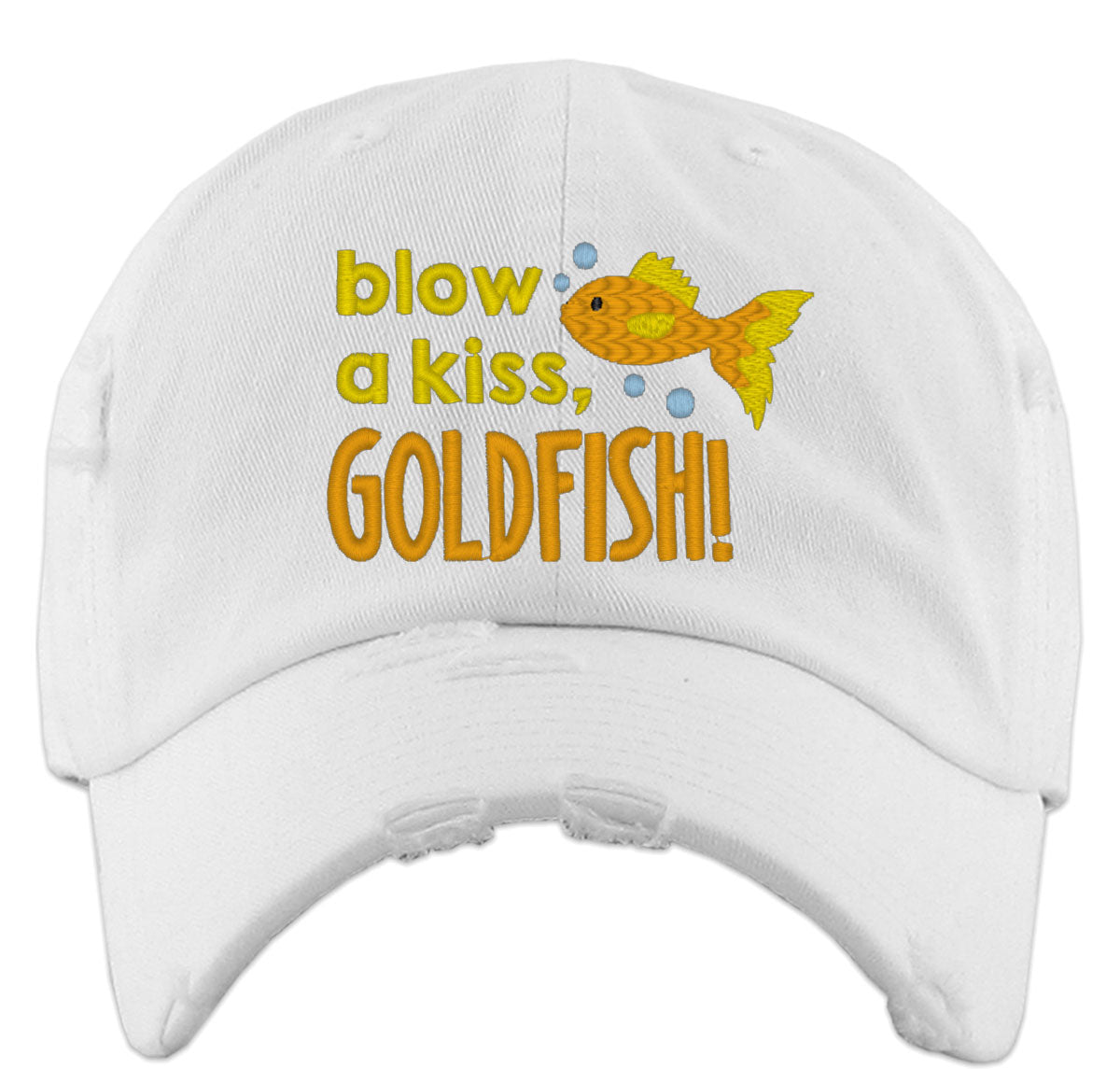 Blow A Kiss Goldfish Vintage Baseball Cap