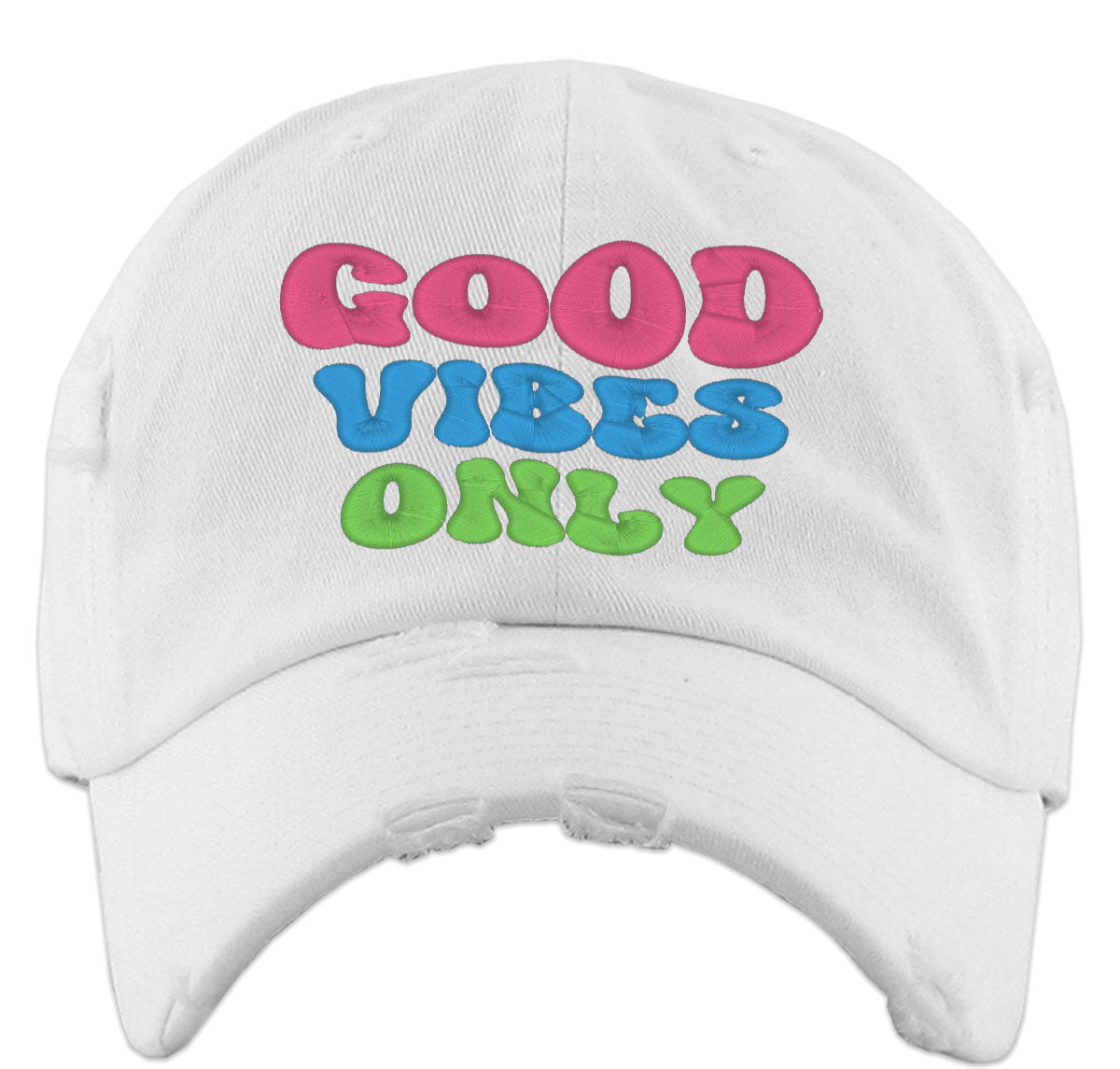 Good Vibes Only Vintage Baseball Cap