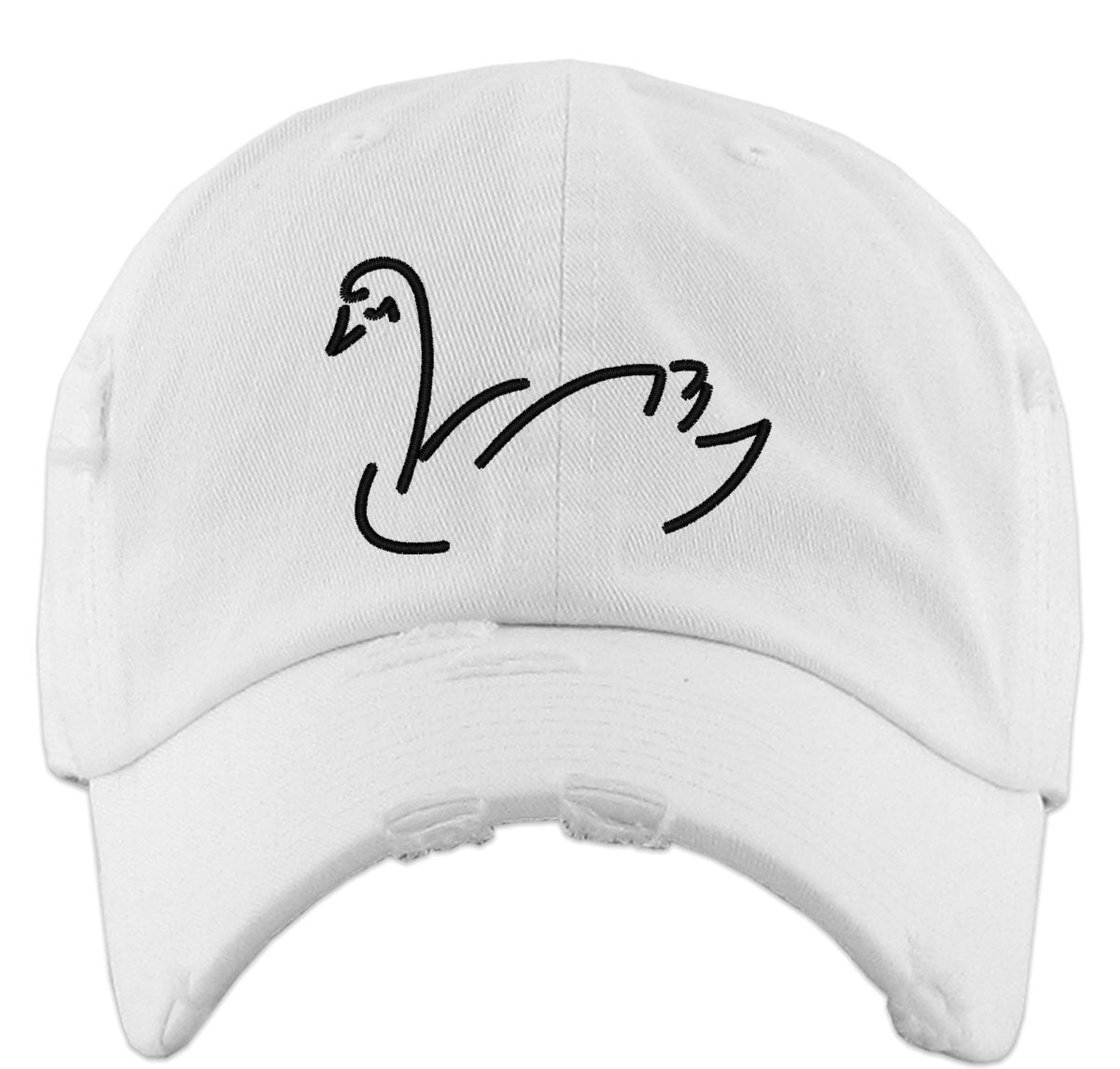 Goose Silhouette Vintage Baseball Cap