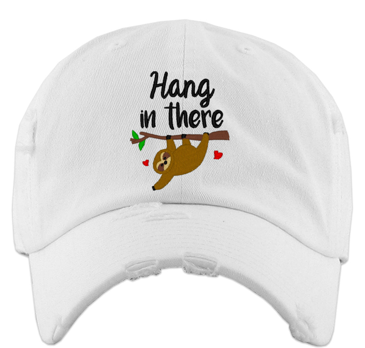 Hang In There Sloth Vintage Baseball Cap
