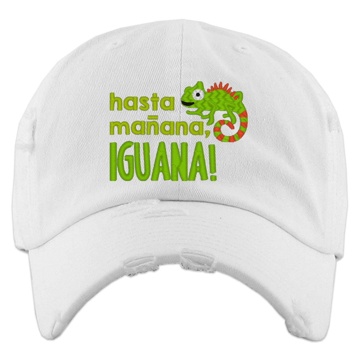 Hasta Manana Iguana Vintage Baseball Cap
