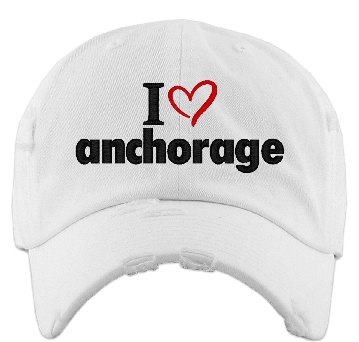 I Love Anchorage Vintage Baseball Cap