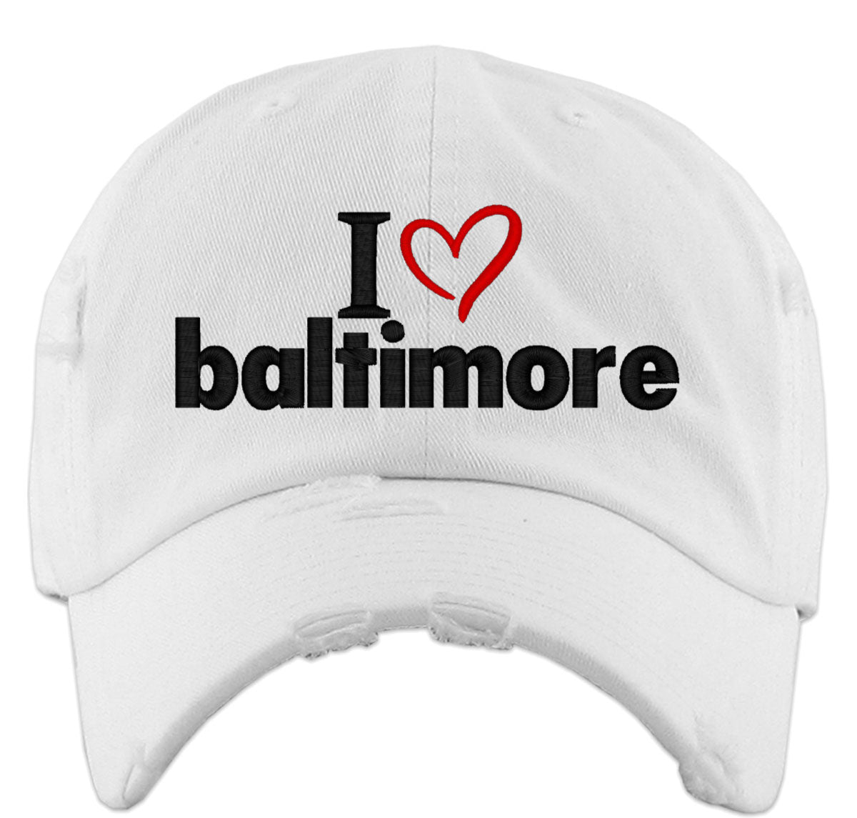 I Love Baltimore Vintage Baseball Cap