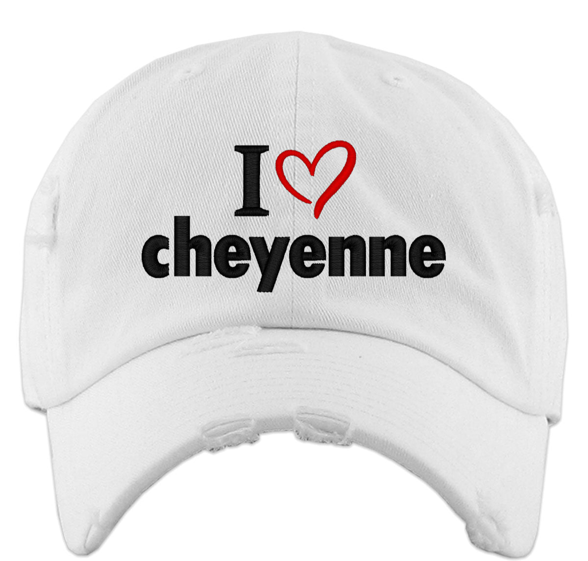 I Love Cheyenne Vintage Baseball Cap